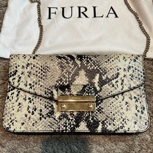 Furla crossbody snake print